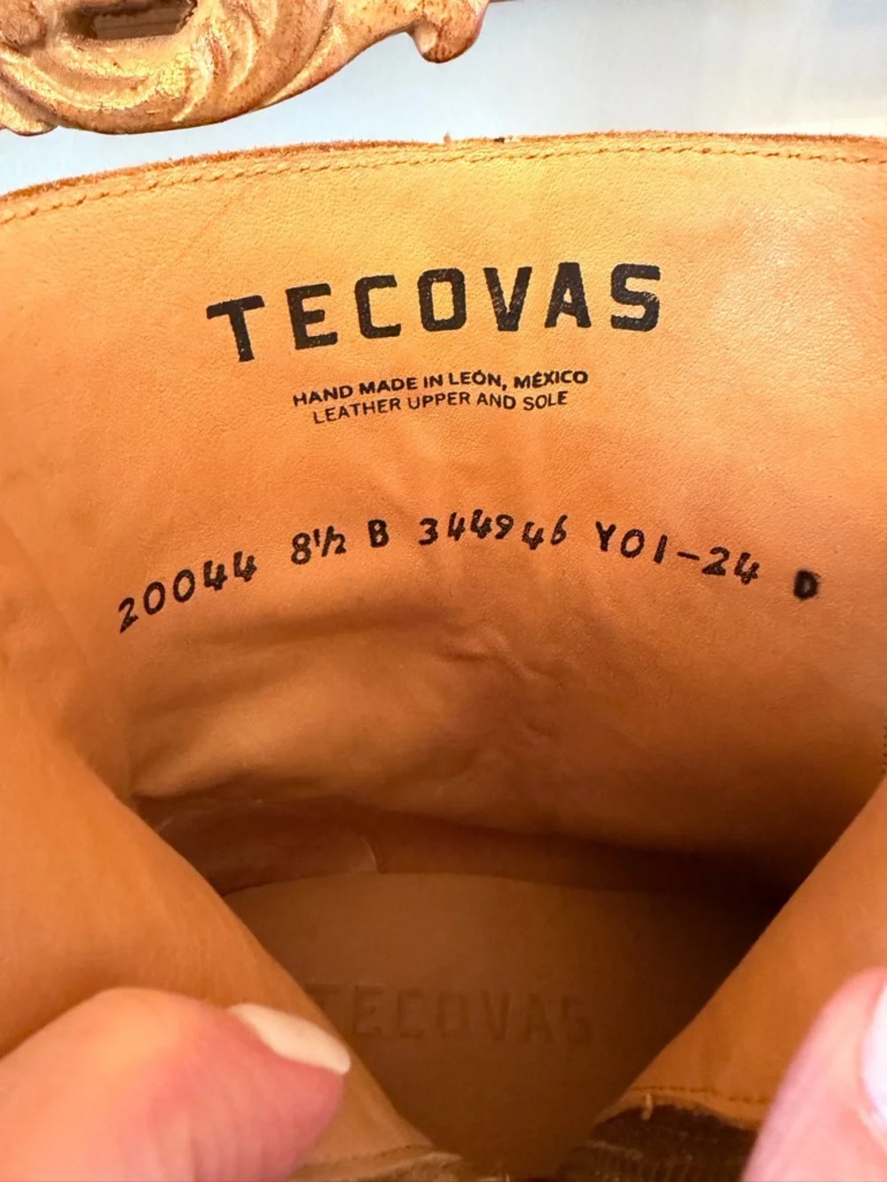 NWT Tecovas Toffee The Georgia Womens Snip Toe Short Boots 8.5 - Picture 15 of 16